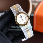 Replica Chopard St.Moritz 5156 2-Tone Rose Gold Steel Strap White Dial Watch